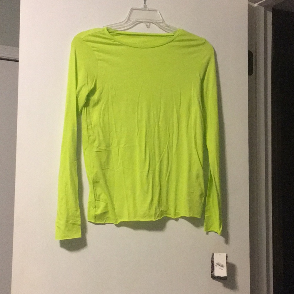 Grane Yellow-Green Long Sleeve Shirt